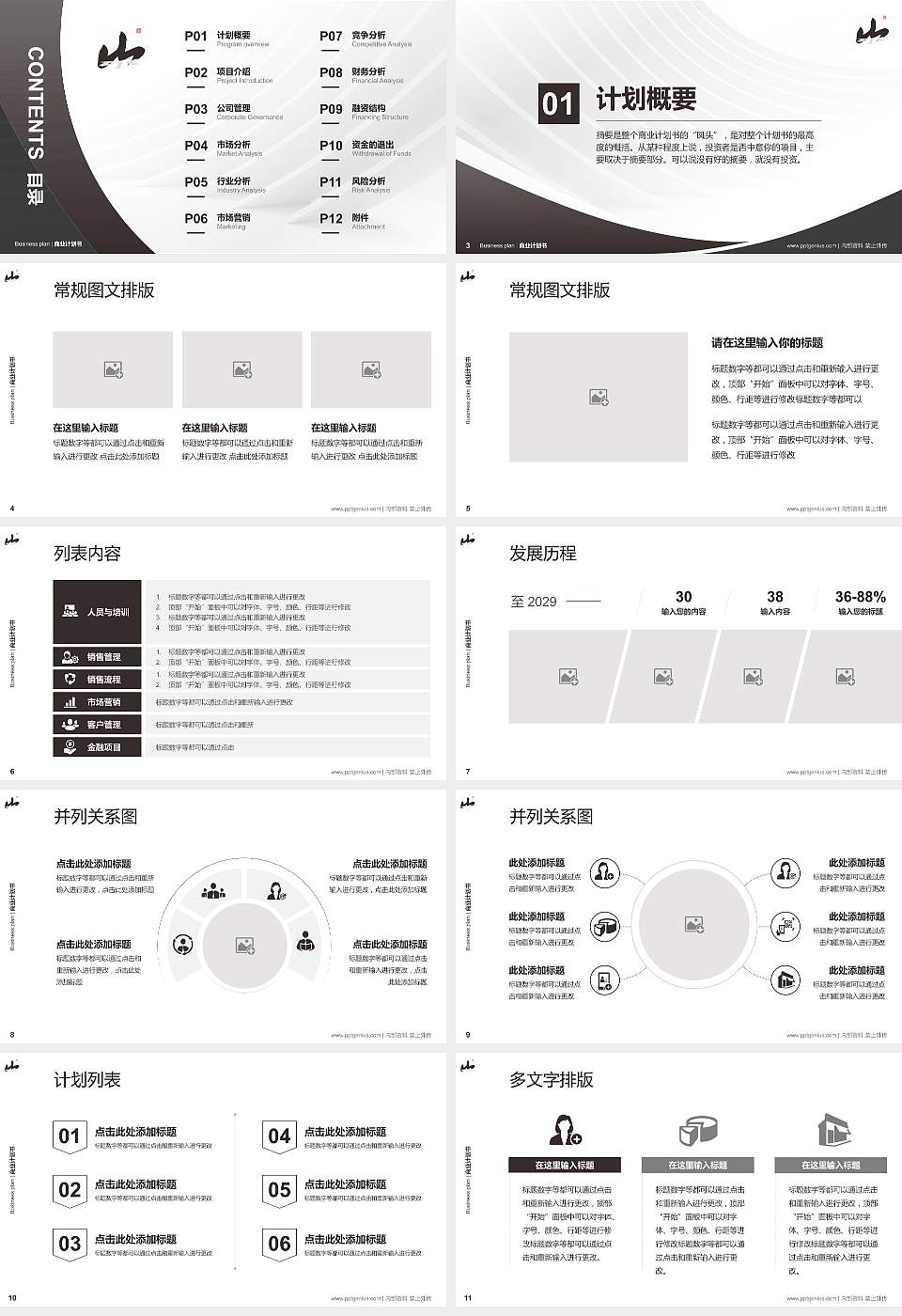 桂林山水职业学院专用全国大学生互联网+创新创业大赛计划书/路演/网评PPT模板16:9格式幻灯片预览图2