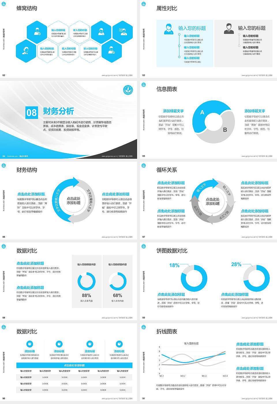 嘉应学院专用全国大学生互联网+创新创业大赛计划书/路演/网评PPT模板16:9格式幻灯片预览图10