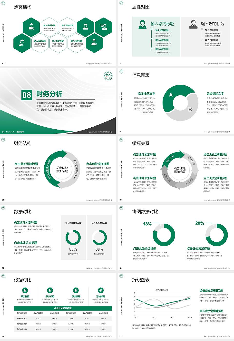 长春职业技术学院专用全国大学生互联网+创新创业大赛计划书/路演/网评PPT模板16:9格式幻灯片预览图10