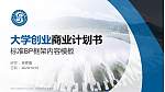 山东水利职业学院专用全国大学生互联网+创新创业大赛计划书/路演/网评PPT模板_幻灯片封面预览图