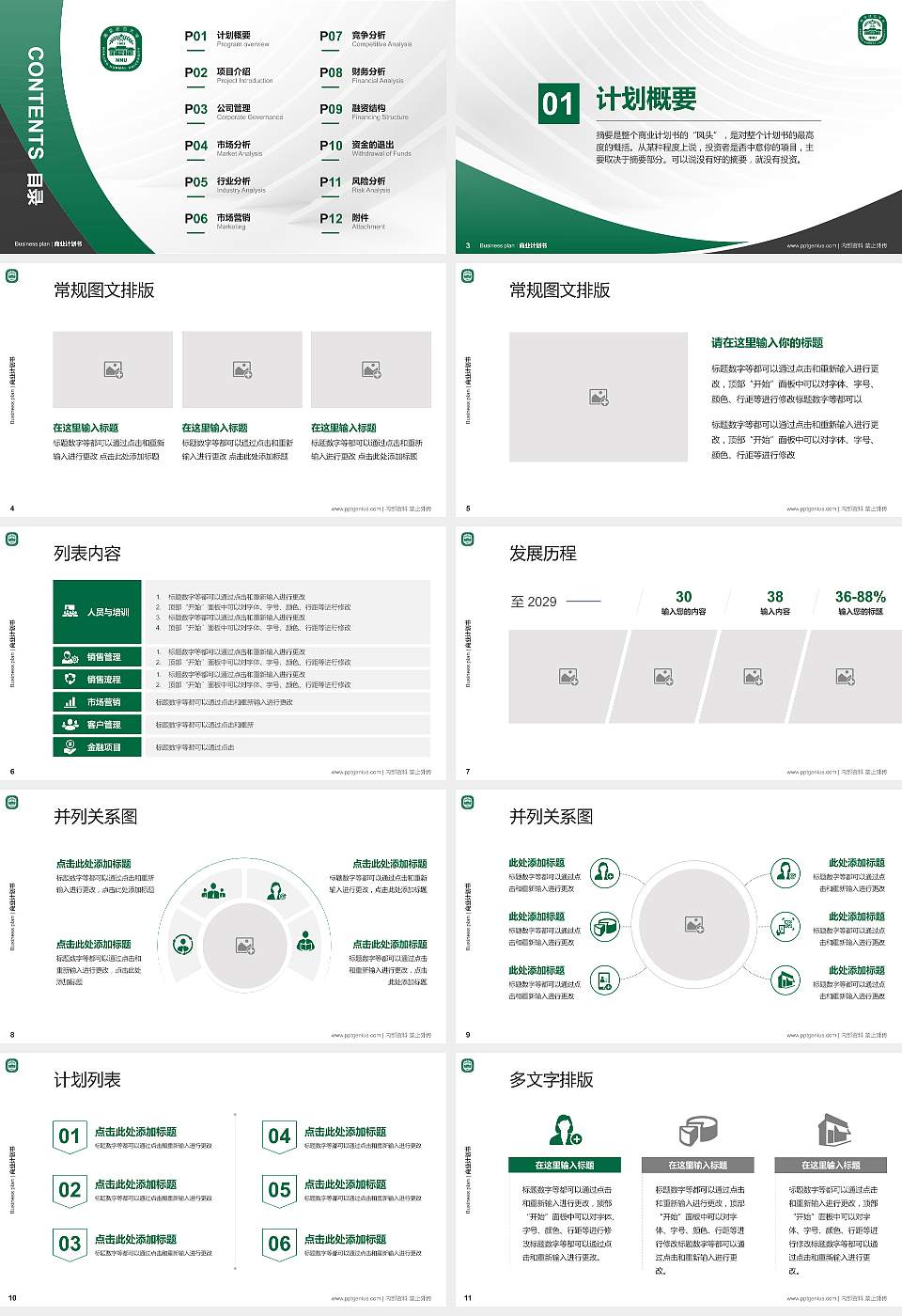 南京师范大学中北学院专用全国大学生互联网+创新创业大赛计划书/路演/网评PPT模板16:9格式幻灯片预览图2