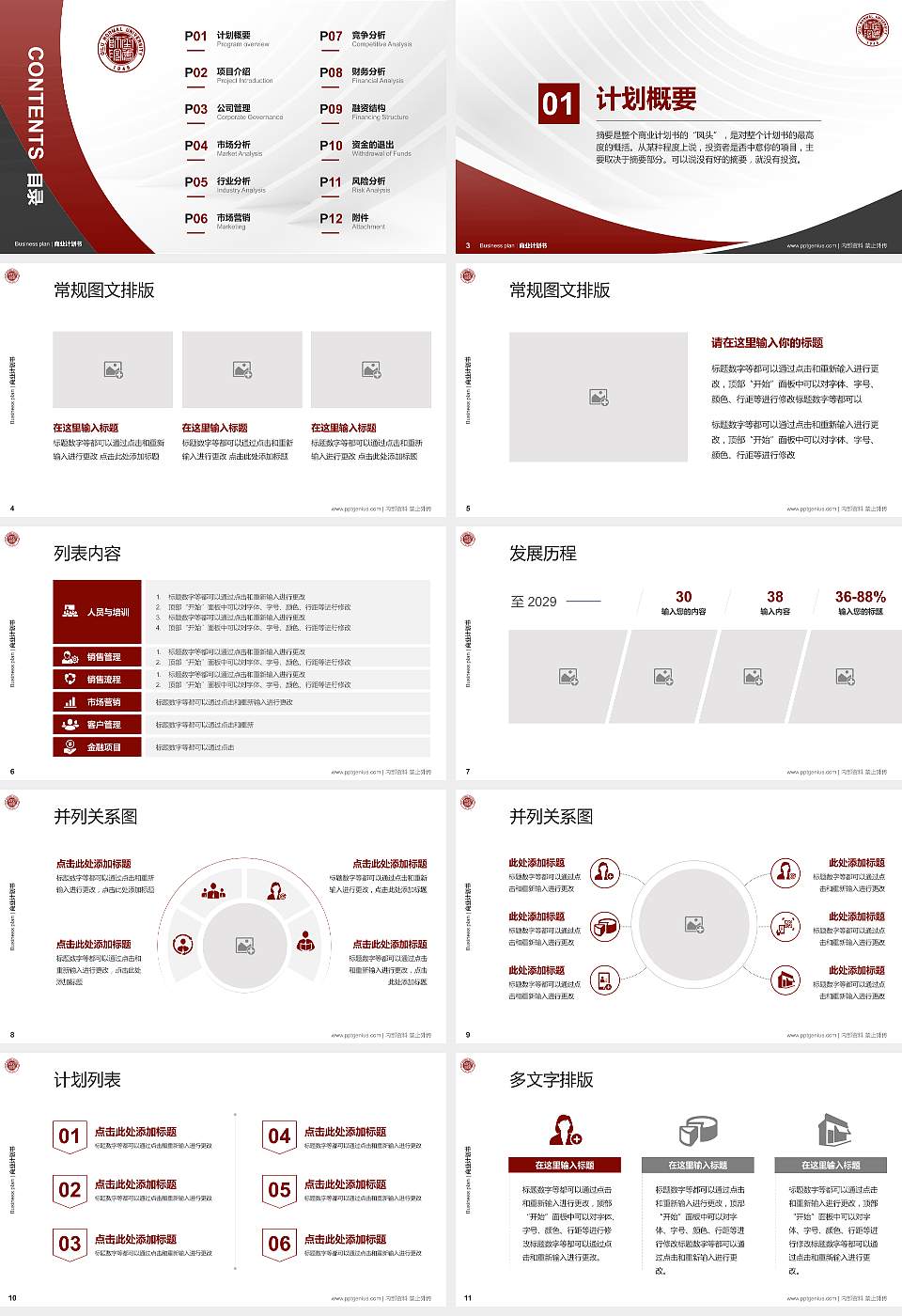 齐鲁师范学院专用全国大学生互联网+创新创业大赛计划书/路演/网评PPT模板16:9格式幻灯片预览图2