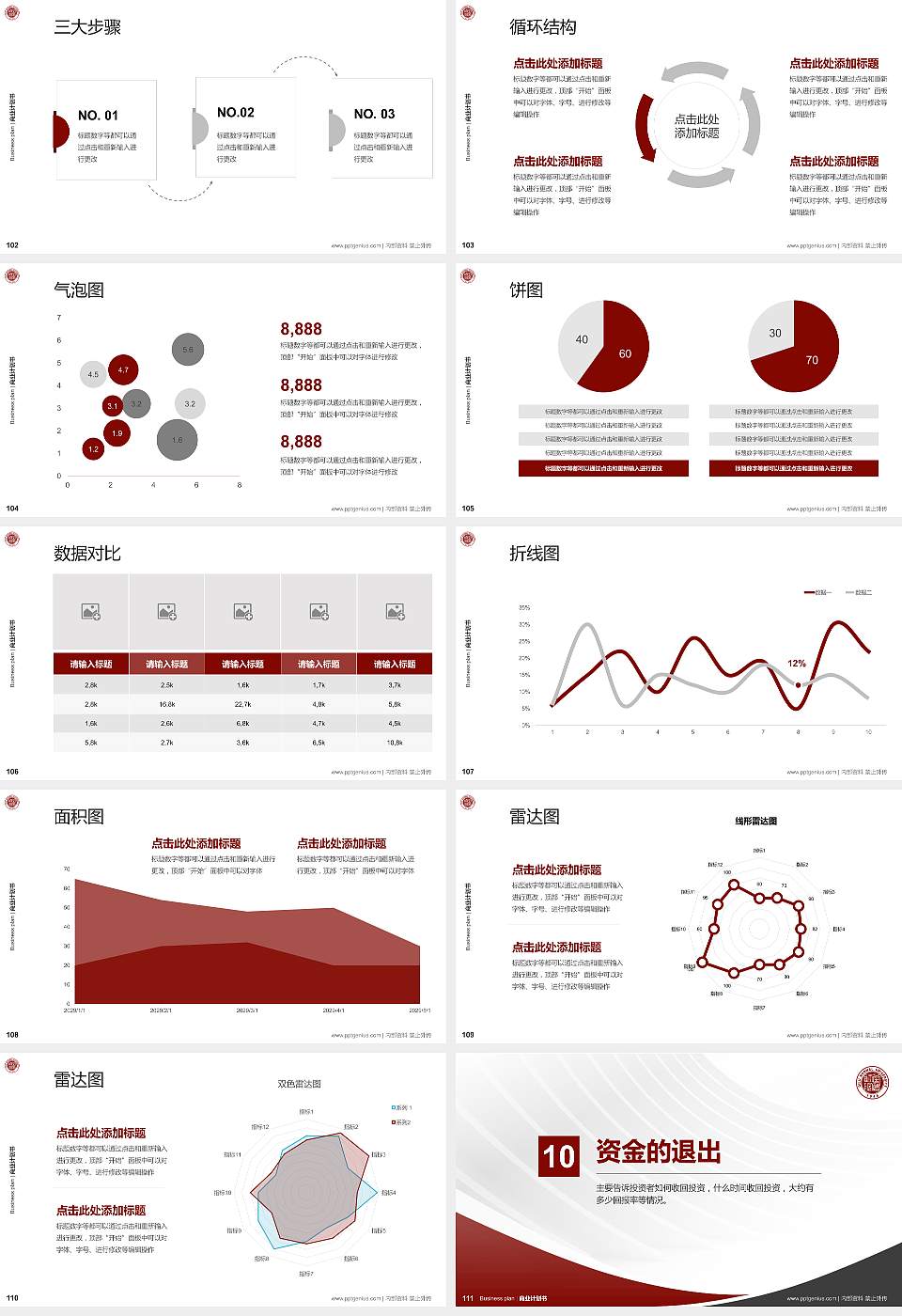 齐鲁师范学院专用全国大学生互联网+创新创业大赛计划书/路演/网评PPT模板16:9格式幻灯片预览图12
