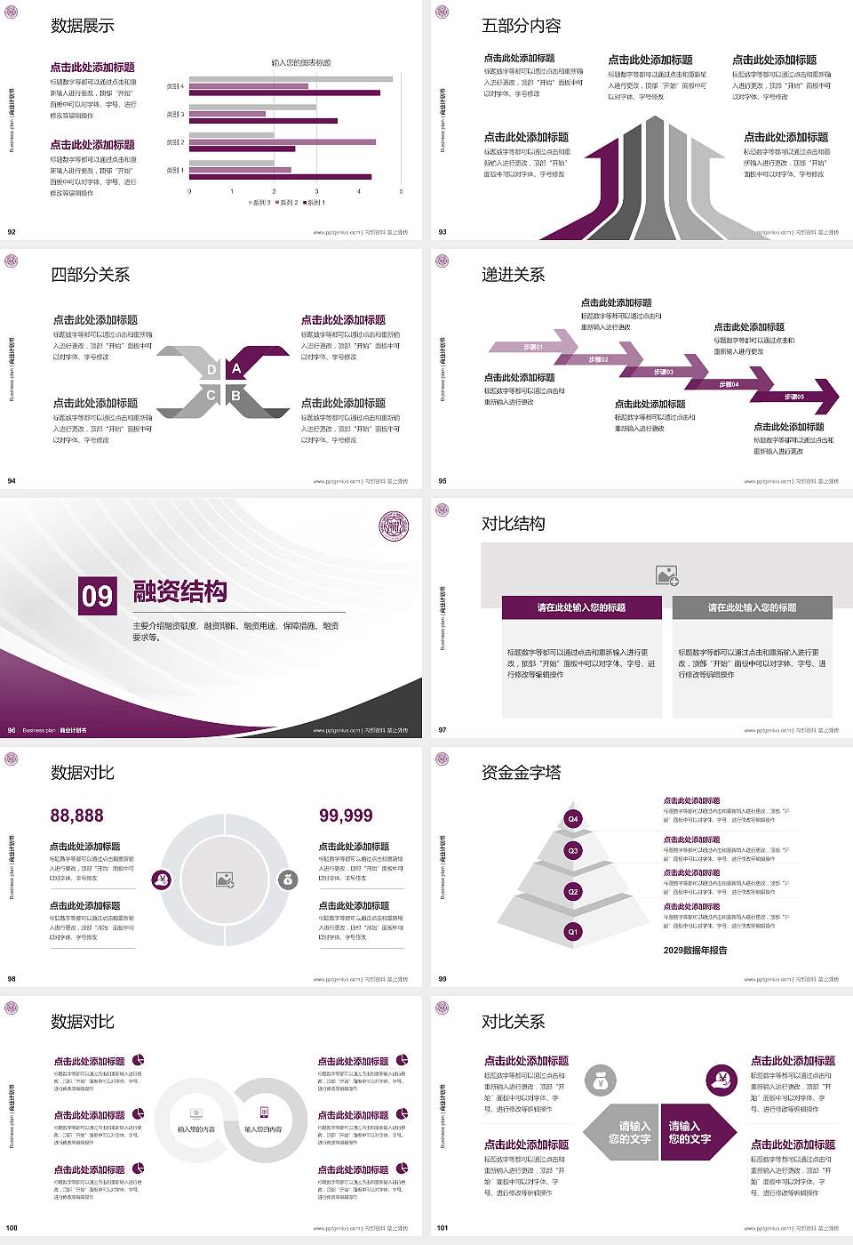 南开大学滨海学院专用全国大学生互联网+创新创业大赛计划书/路演/网评PPT模板16:9格式幻灯片预览图11