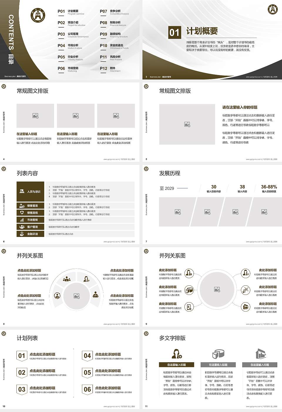 铜陵学院专用全国大学生互联网+创新创业大赛计划书/路演/网评PPT模板16:9格式幻灯片预览图2