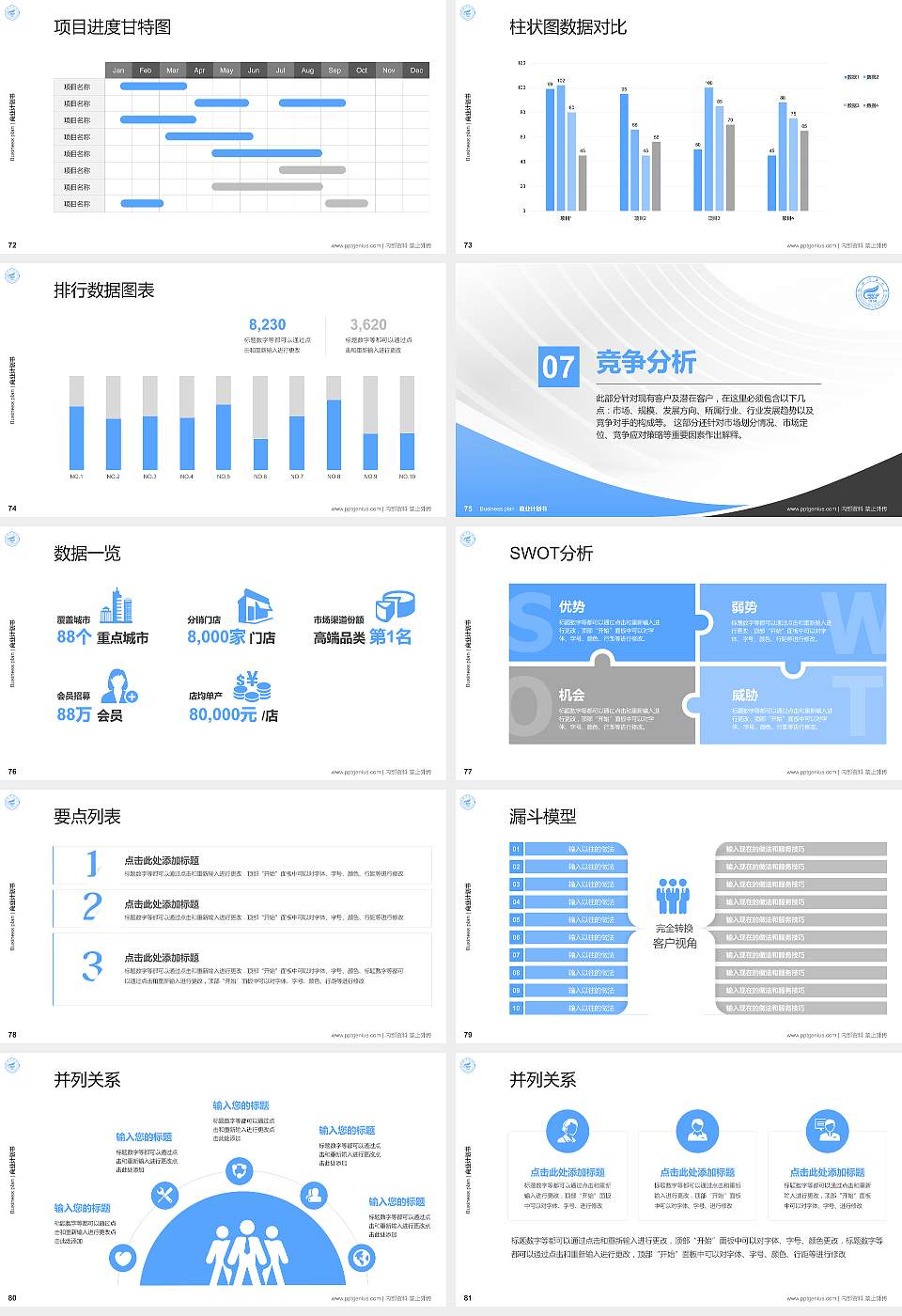 桂林理工大学专用全国大学生互联网+创新创业大赛计划书/路演/网评PPT模板16:9格式幻灯片预览图9