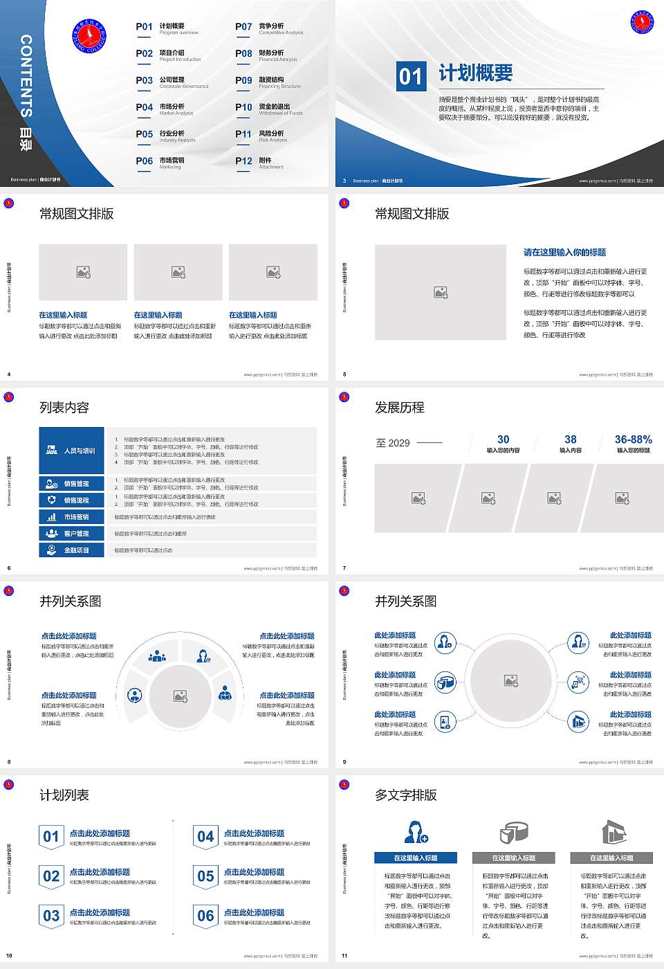 紫琅职业技术学院专用全国大学生互联网+创新创业大赛计划书/路演/网评PPT模板16:9格式幻灯片预览图2