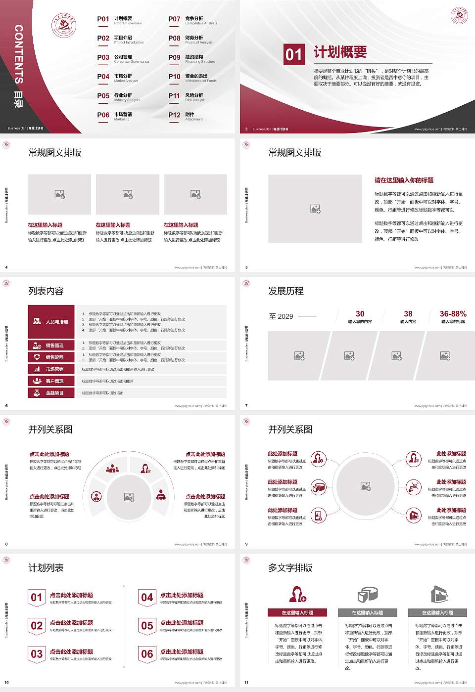 江苏商贸职业学院专用全国大学生互联网+创新创业大赛计划书/路演/网评PPT模板16:9格式幻灯片预览图2