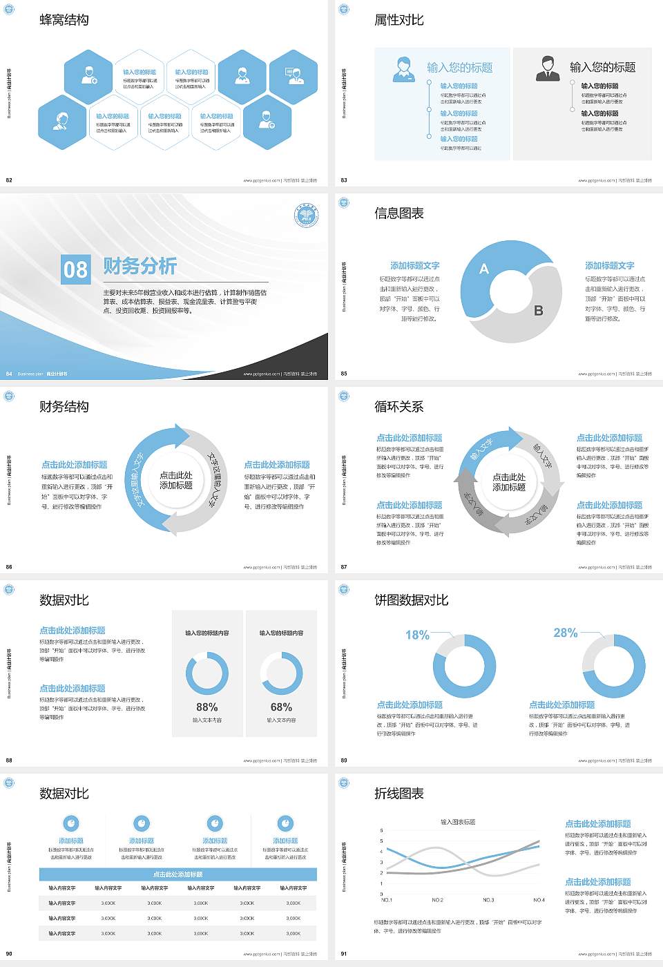 玉林师范学院专用全国大学生互联网+创新创业大赛计划书/路演/网评PPT模板16:9格式幻灯片预览图10
