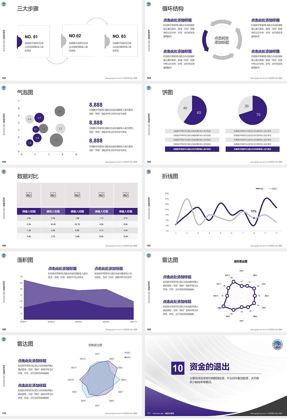 桂林师范高等专科学校专用全国大学生互联网+创新创业大赛计划书/路演/网评PPT模板16:9格式幻灯片预览图12
