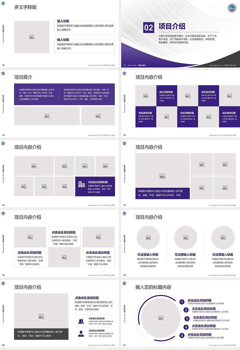 桂林师范高等专科学校专用全国大学生互联网+创新创业大赛计划书/路演/网评PPT模板16:9格式幻灯片预览图3