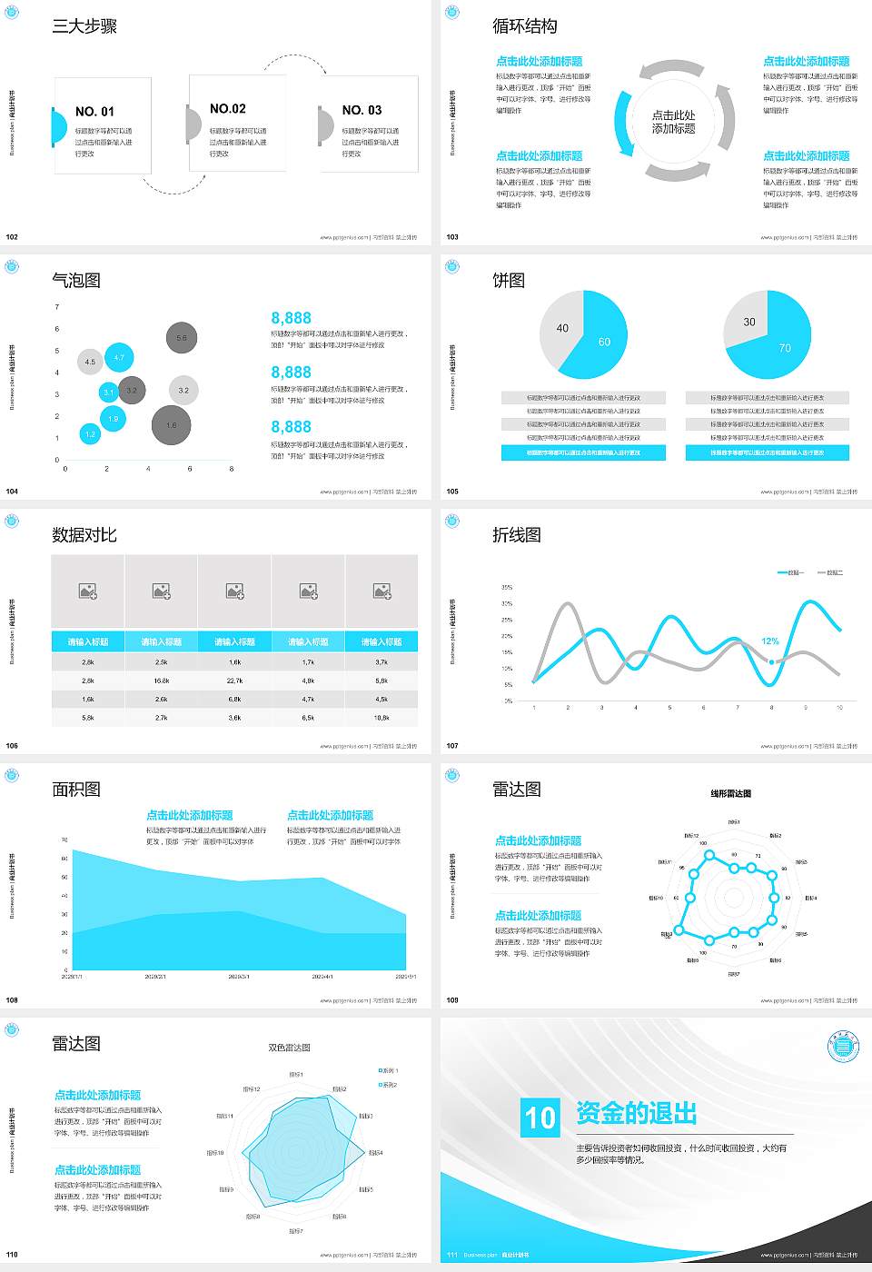 淮北师范大学专用全国大学生互联网+创新创业大赛计划书/路演/网评PPT模板16:9格式幻灯片预览图12