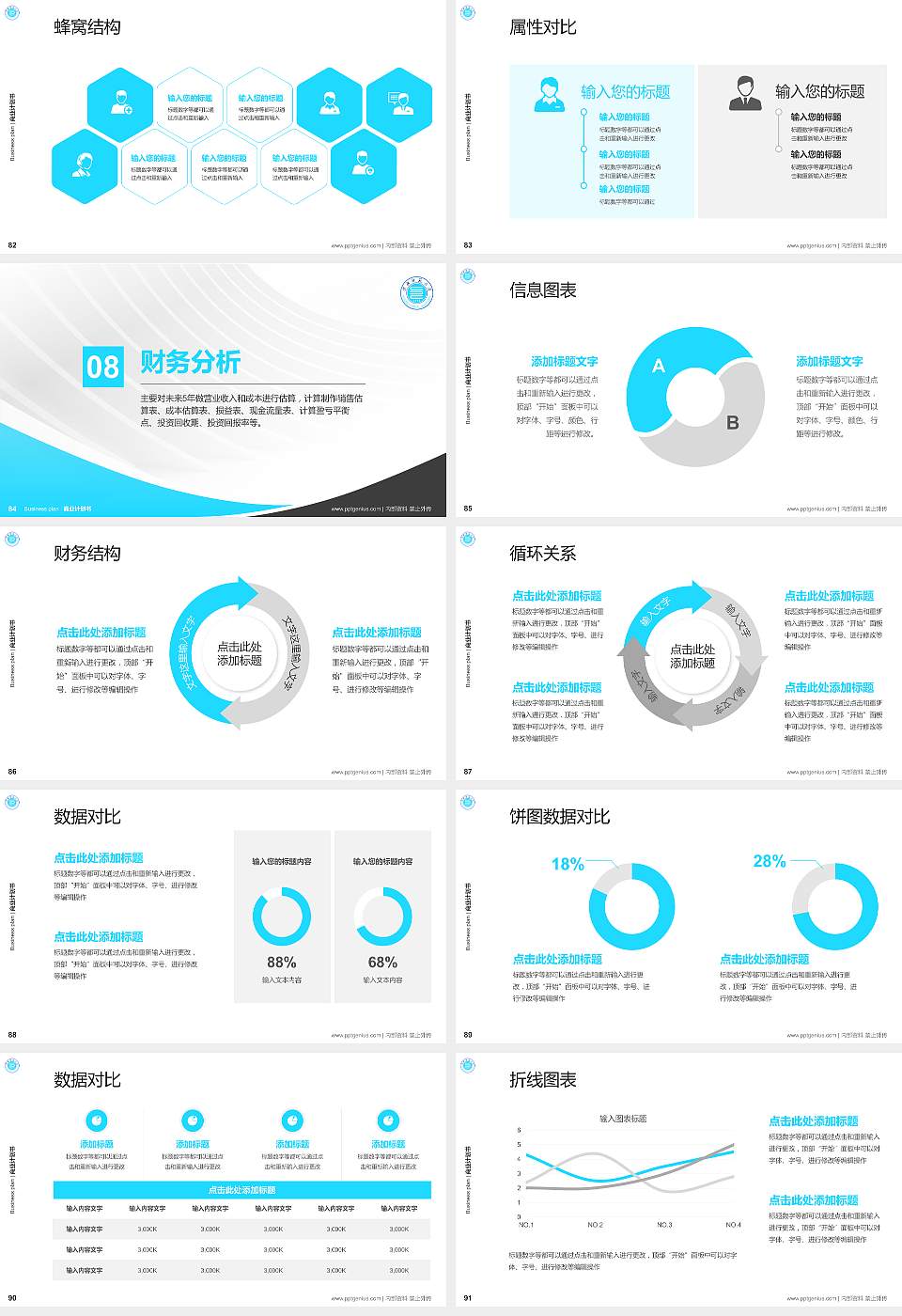 淮北师范大学专用全国大学生互联网+创新创业大赛计划书/路演/网评PPT模板16:9格式幻灯片预览图10