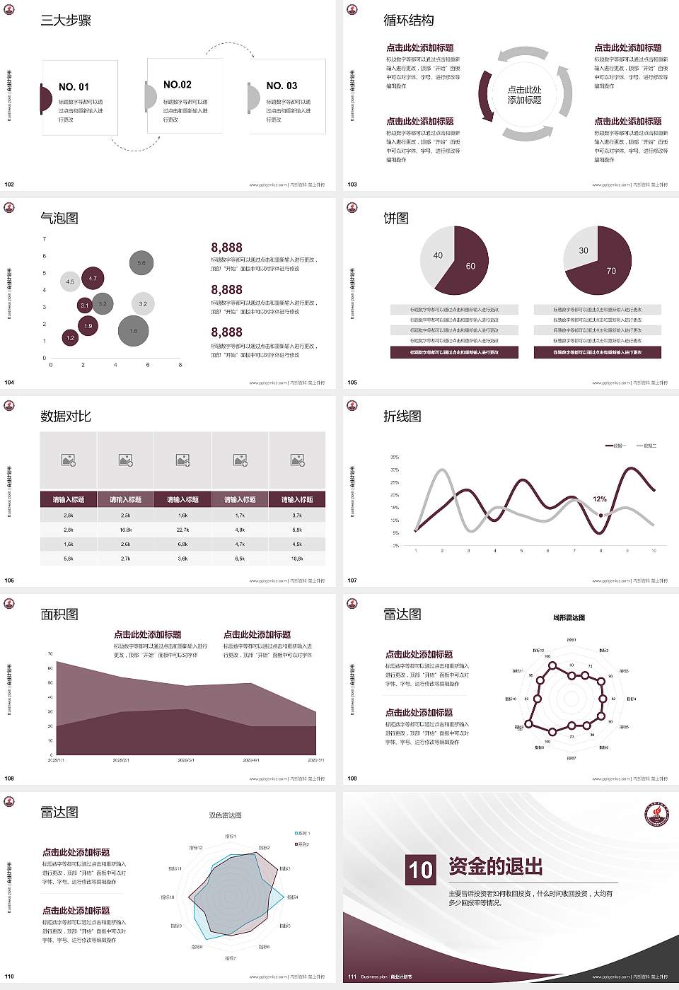 中山火炬职业技术学院专用全国大学生互联网+创新创业大赛计划书/路演/网评PPT模板16:9格式幻灯片预览图12