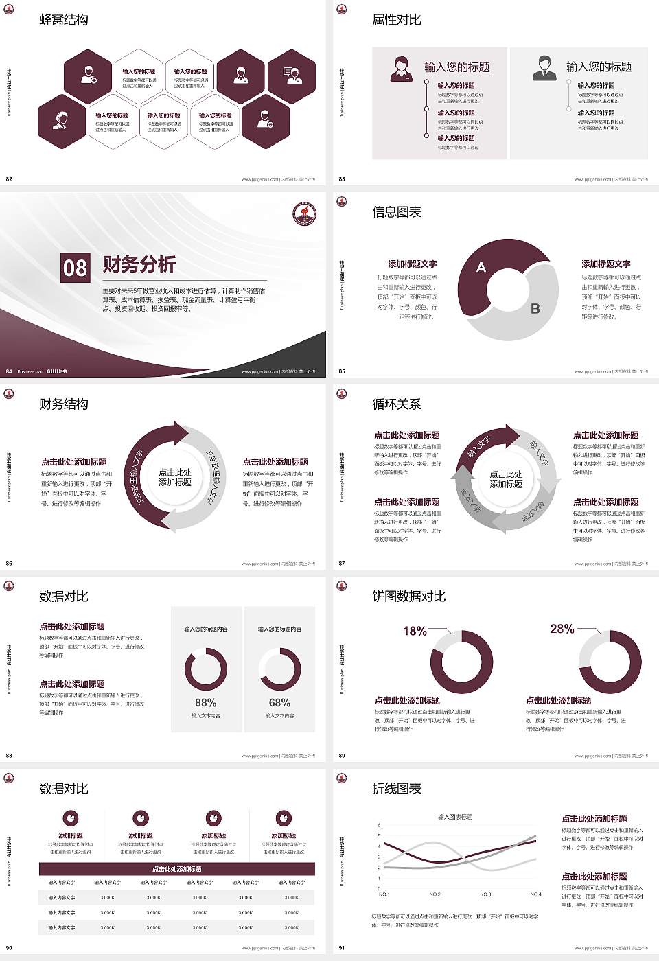 中山火炬职业技术学院专用全国大学生互联网+创新创业大赛计划书/路演/网评PPT模板16:9格式幻灯片预览图10