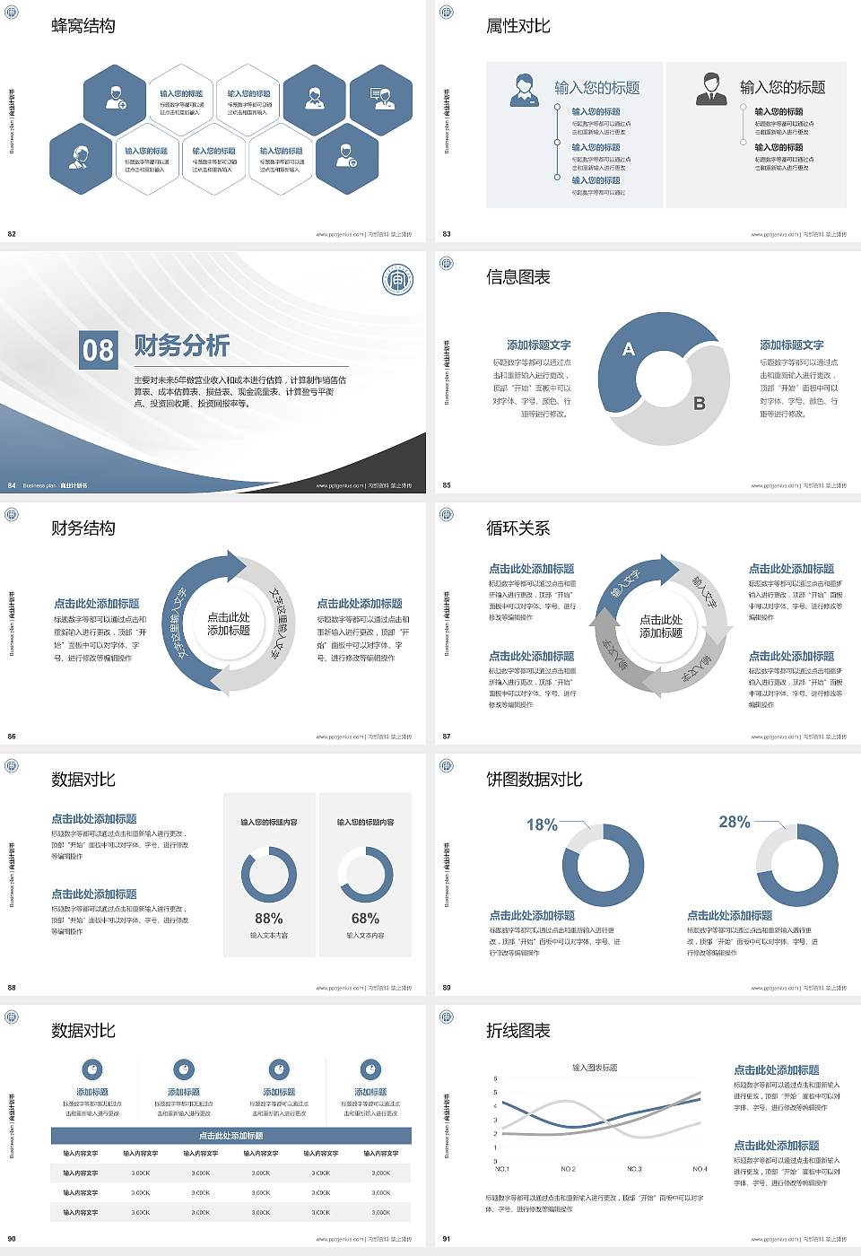 南京审计大学金审学院专用全国大学生互联网+创新创业大赛计划书/路演/网评PPT模板16:9格式幻灯片预览图10