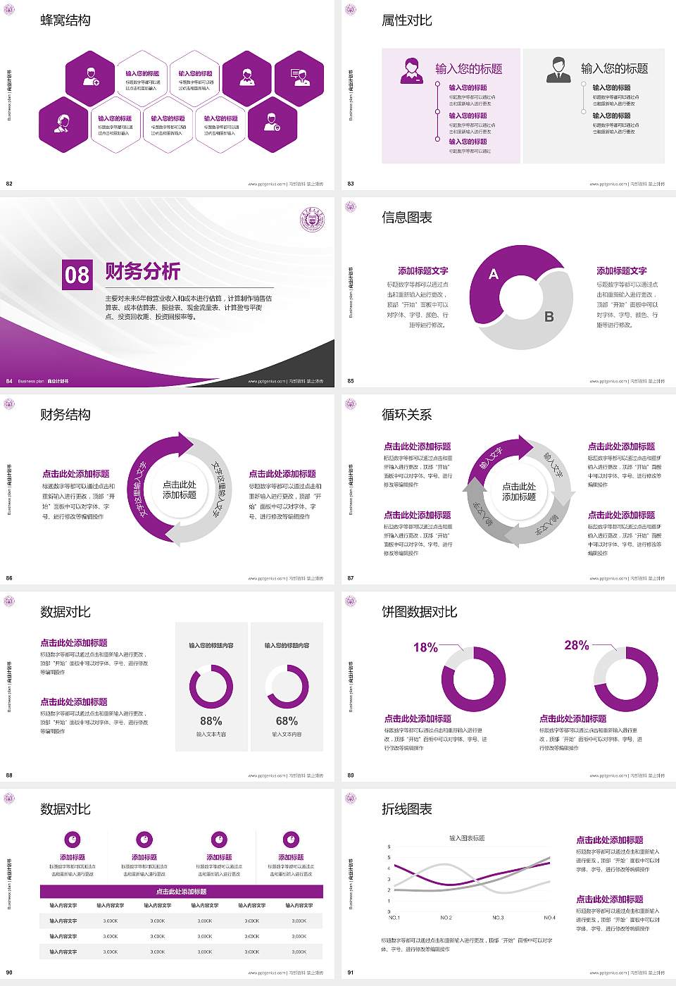 南京理工大学专用全国大学生互联网+创新创业大赛计划书/路演/网评PPT模板16:9格式幻灯片预览图10