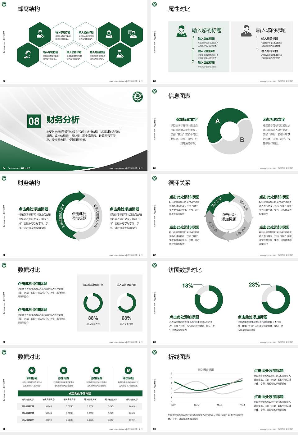 安徽中医药高等专科学校专用全国大学生互联网+创新创业大赛计划书/路演/网评PPT模板16:9格式幻灯片预览图10