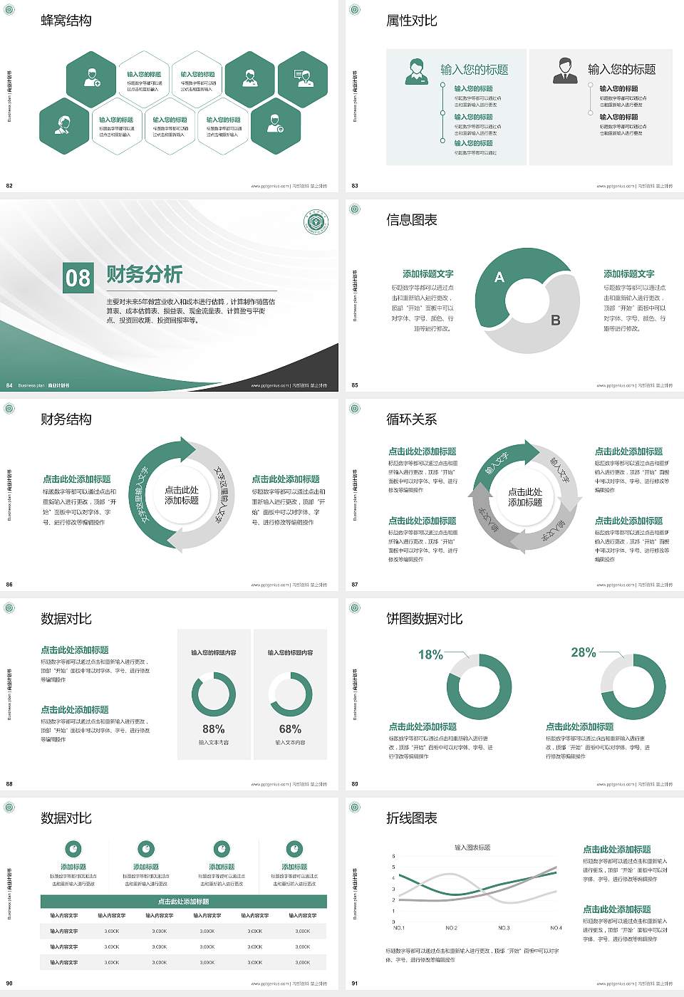 中国药科大学专用全国大学生互联网+创新创业大赛计划书/路演/网评PPT模板16:9格式幻灯片预览图10