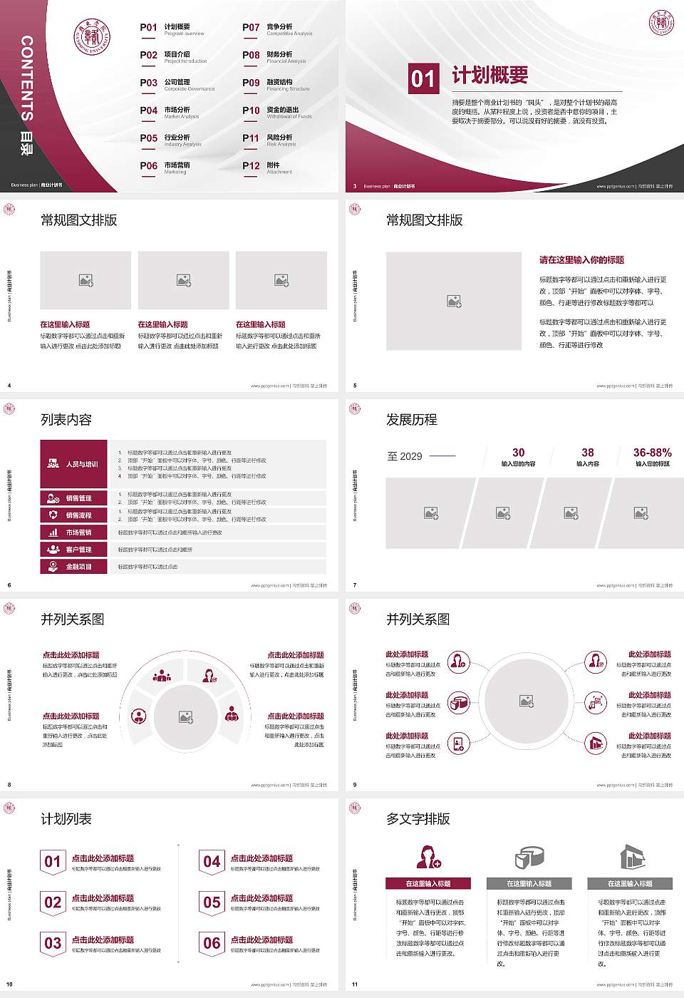 赣东学院专用全国大学生互联网+创新创业大赛计划书/路演/网评PPT模板16:9格式幻灯片预览图2