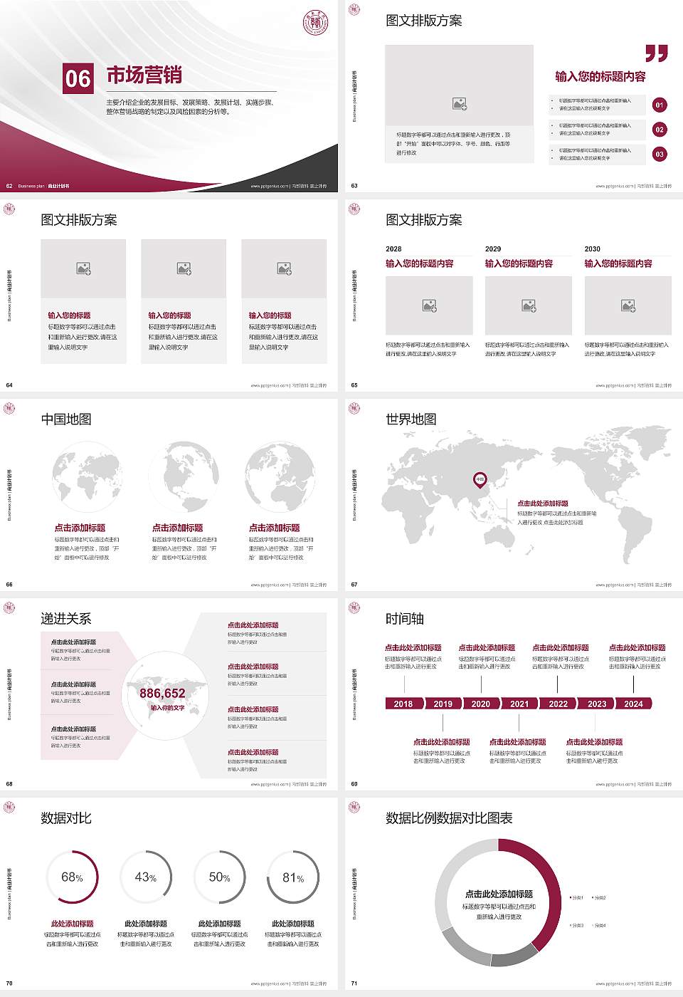 赣东学院专用全国大学生互联网+创新创业大赛计划书/路演/网评PPT模板16:9格式幻灯片预览图8