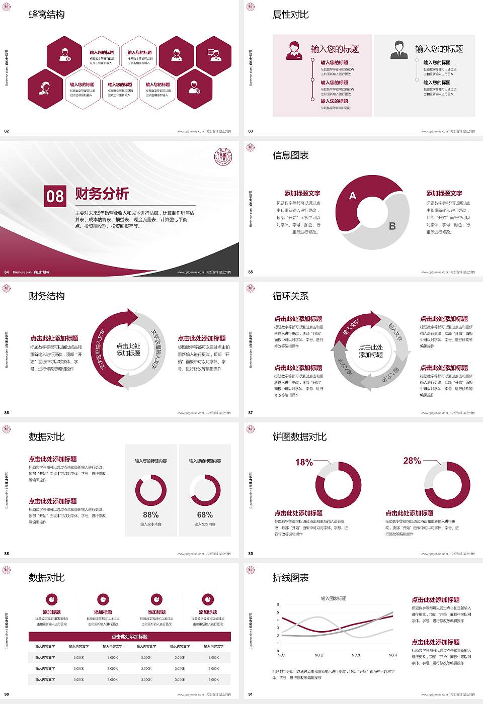 赣东学院专用全国大学生互联网+创新创业大赛计划书/路演/网评PPT模板16:9格式幻灯片预览图10