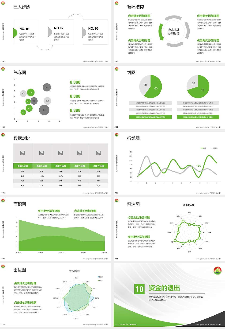 黄山职业技术学院专用全国大学生互联网+创新创业大赛计划书/路演/网评PPT模板16:9格式幻灯片预览图12