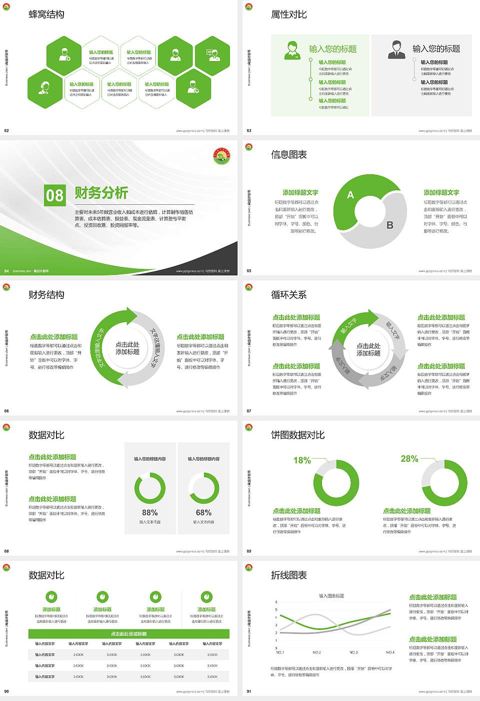 黄山职业技术学院专用全国大学生互联网+创新创业大赛计划书/路演/网评PPT模板16:9格式幻灯片预览图10