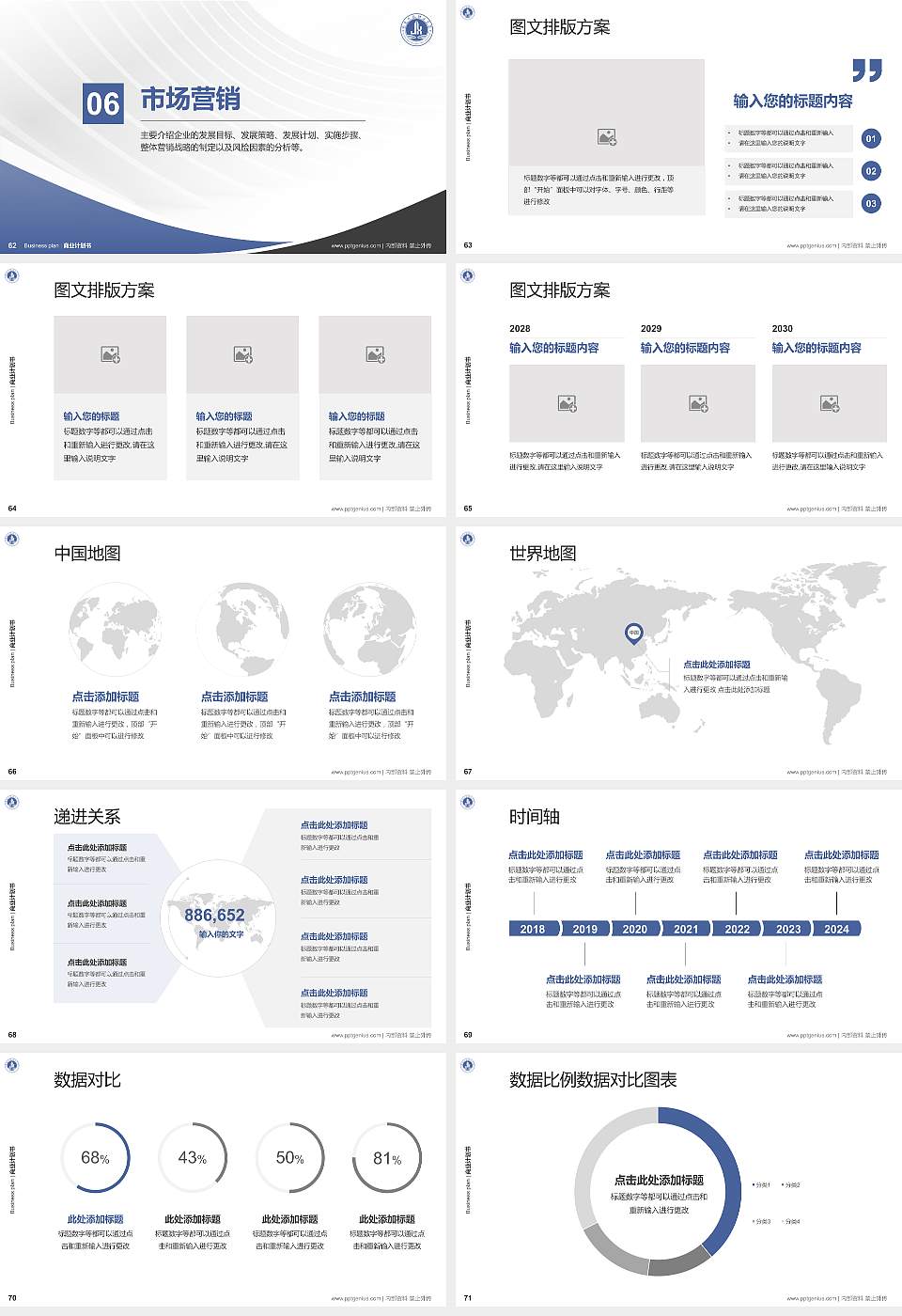 南充科技职业学院专用全国大学生互联网+创新创业大赛计划书/路演/网评PPT模板16:9格式幻灯片预览图8