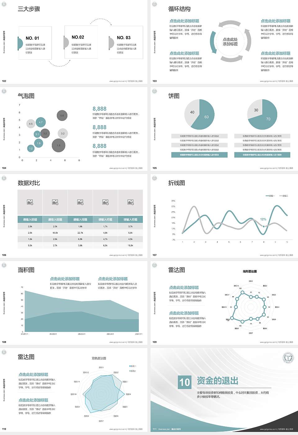 江西医学高等专科学校专用全国大学生互联网+创新创业大赛计划书/路演/网评PPT模板16:9格式幻灯片预览图12
