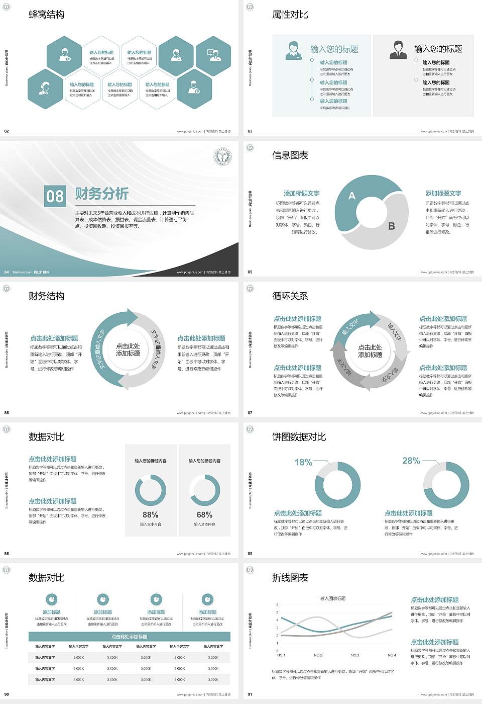 江西医学高等专科学校专用全国大学生互联网+创新创业大赛计划书/路演/网评PPT模板16:9格式幻灯片预览图10