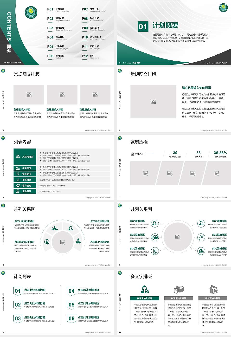 阜阳幼儿师范高等专科学校专用全国大学生互联网+创新创业大赛计划书/路演/网评PPT模板16:9格式幻灯片预览图2