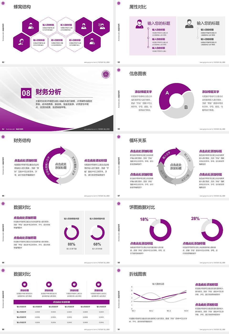 天津工业职业学院专用全国大学生互联网+创新创业大赛计划书/路演/网评PPT模板16:9格式幻灯片预览图10