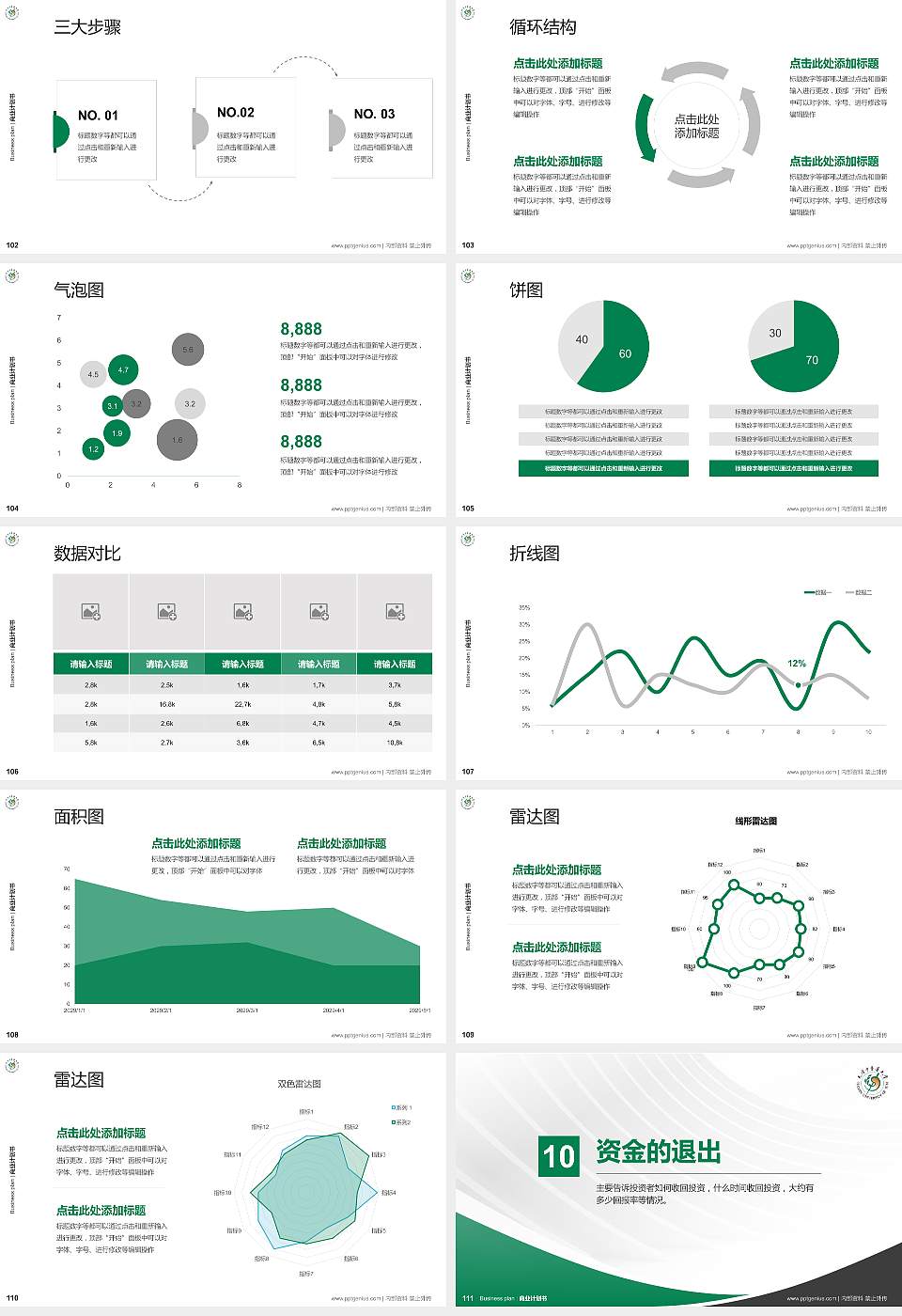天津中医药大学专用全国大学生互联网+创新创业大赛计划书/路演/网评PPT模板16:9格式幻灯片预览图12