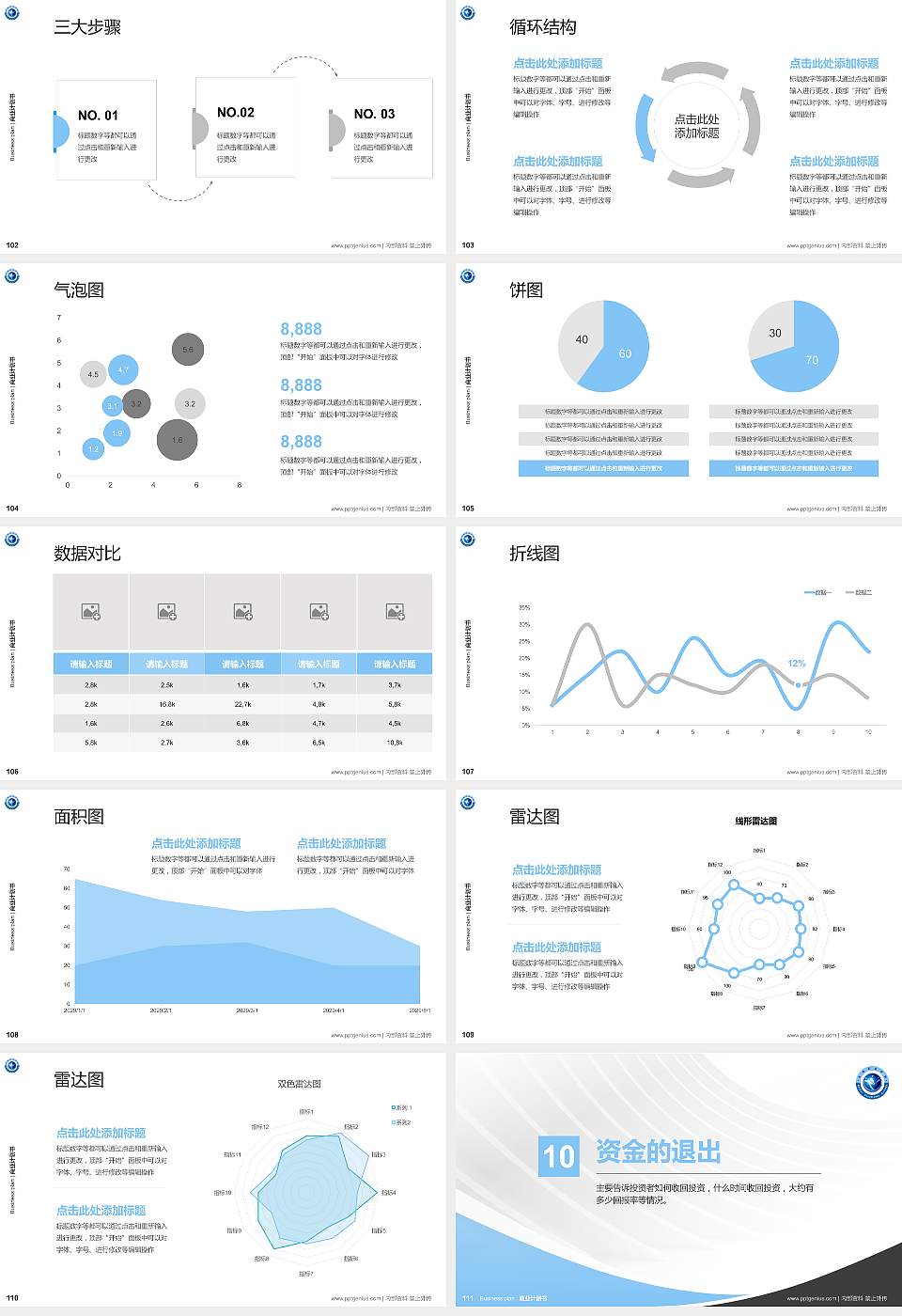 北海职业学院专用全国大学生互联网+创新创业大赛计划书/路演/网评PPT模板16:9格式幻灯片预览图12