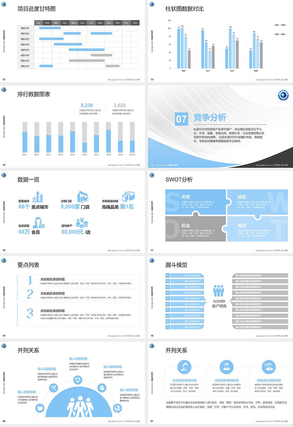 北海职业学院专用全国大学生互联网+创新创业大赛计划书/路演/网评PPT模板16:9格式幻灯片预览图9