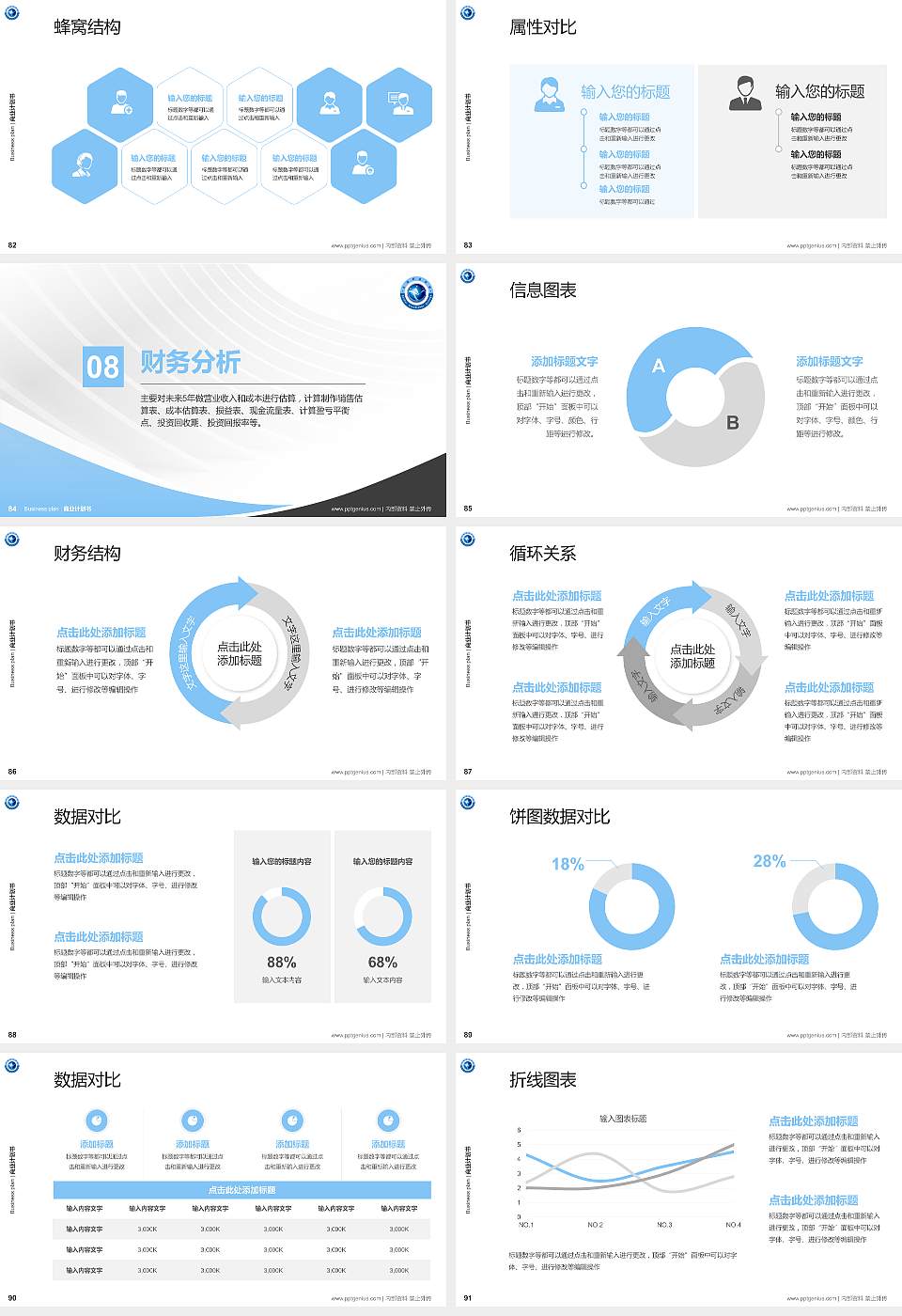 北海职业学院专用全国大学生互联网+创新创业大赛计划书/路演/网评PPT模板16:9格式幻灯片预览图10