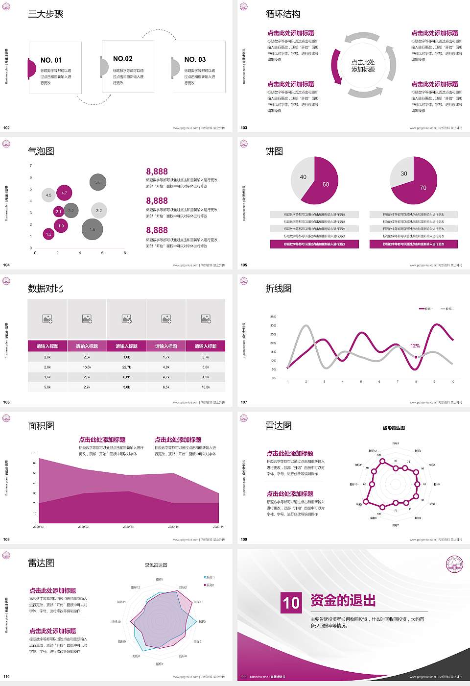 广西师范大学专用全国大学生互联网+创新创业大赛计划书/路演/网评PPT模板16:9格式幻灯片预览图12