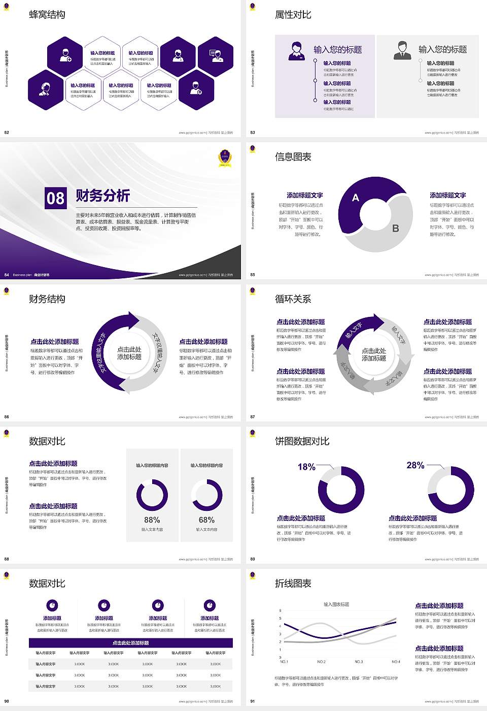 江西警察学院专用全国大学生互联网+创新创业大赛计划书/路演/网评PPT模板16:9格式幻灯片预览图10