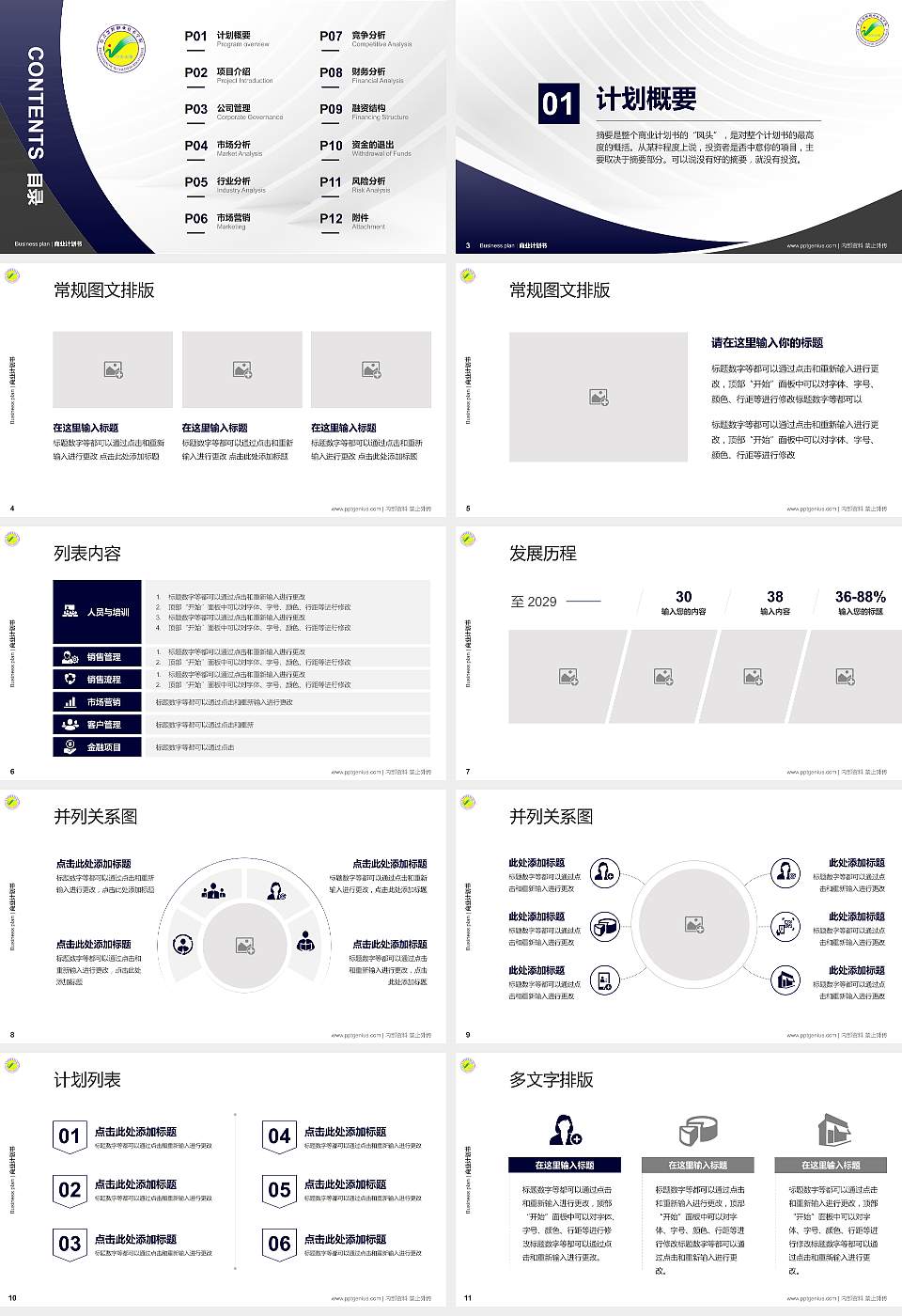 巴音郭楞职业技术学院专用全国大学生互联网+创新创业大赛计划书/路演/网评PPT模板16:9格式幻灯片预览图2