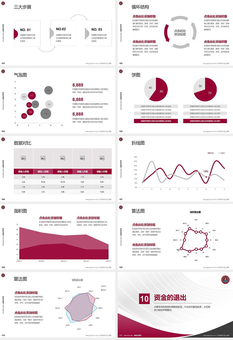 和田师范专科学校专用全国大学生互联网+创新创业大赛计划书/路演/网评PPT模板16:9格式幻灯片预览图12