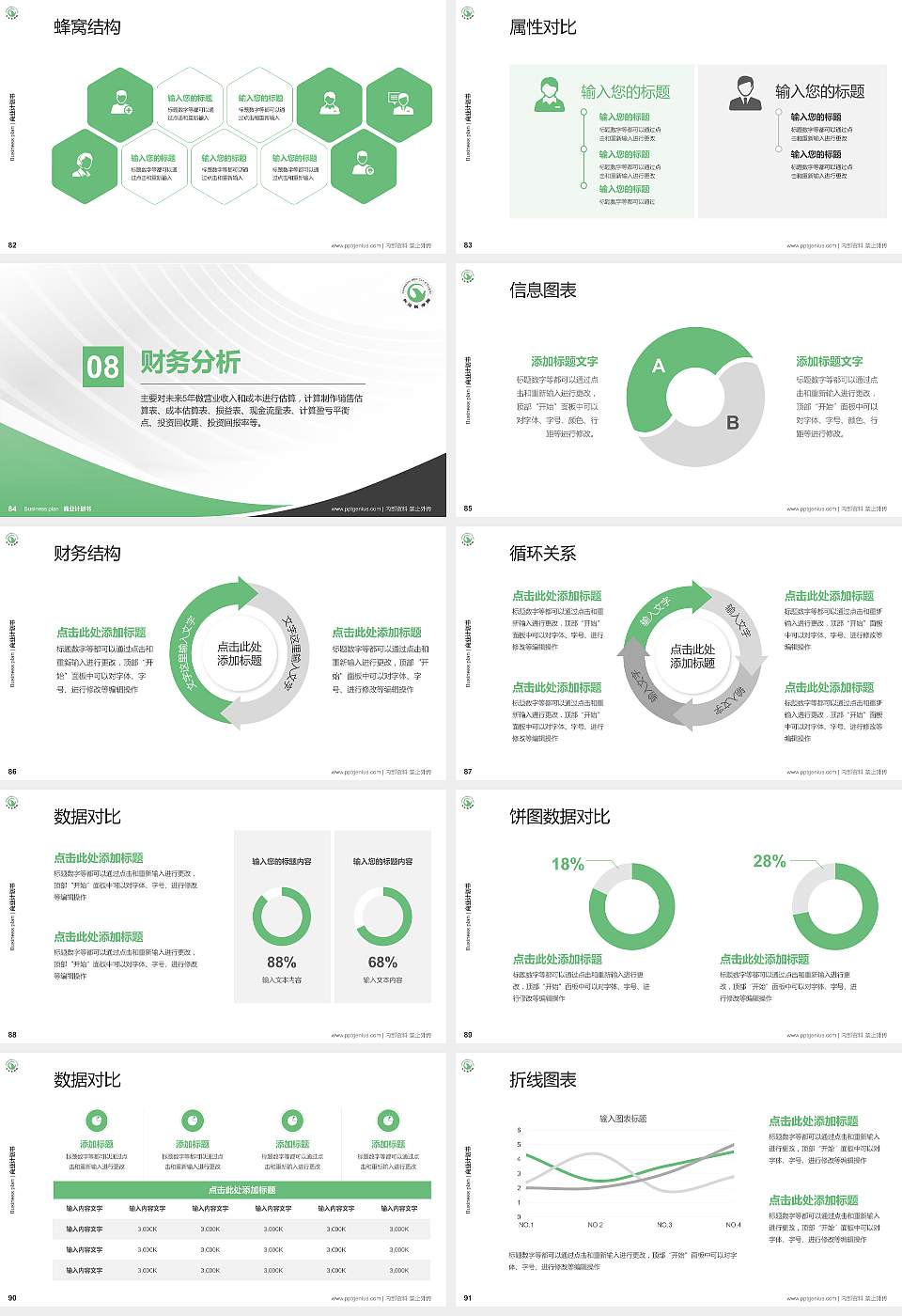 长治医学院专用全国大学生互联网+创新创业大赛计划书/路演/网评PPT模板16:9格式幻灯片预览图10