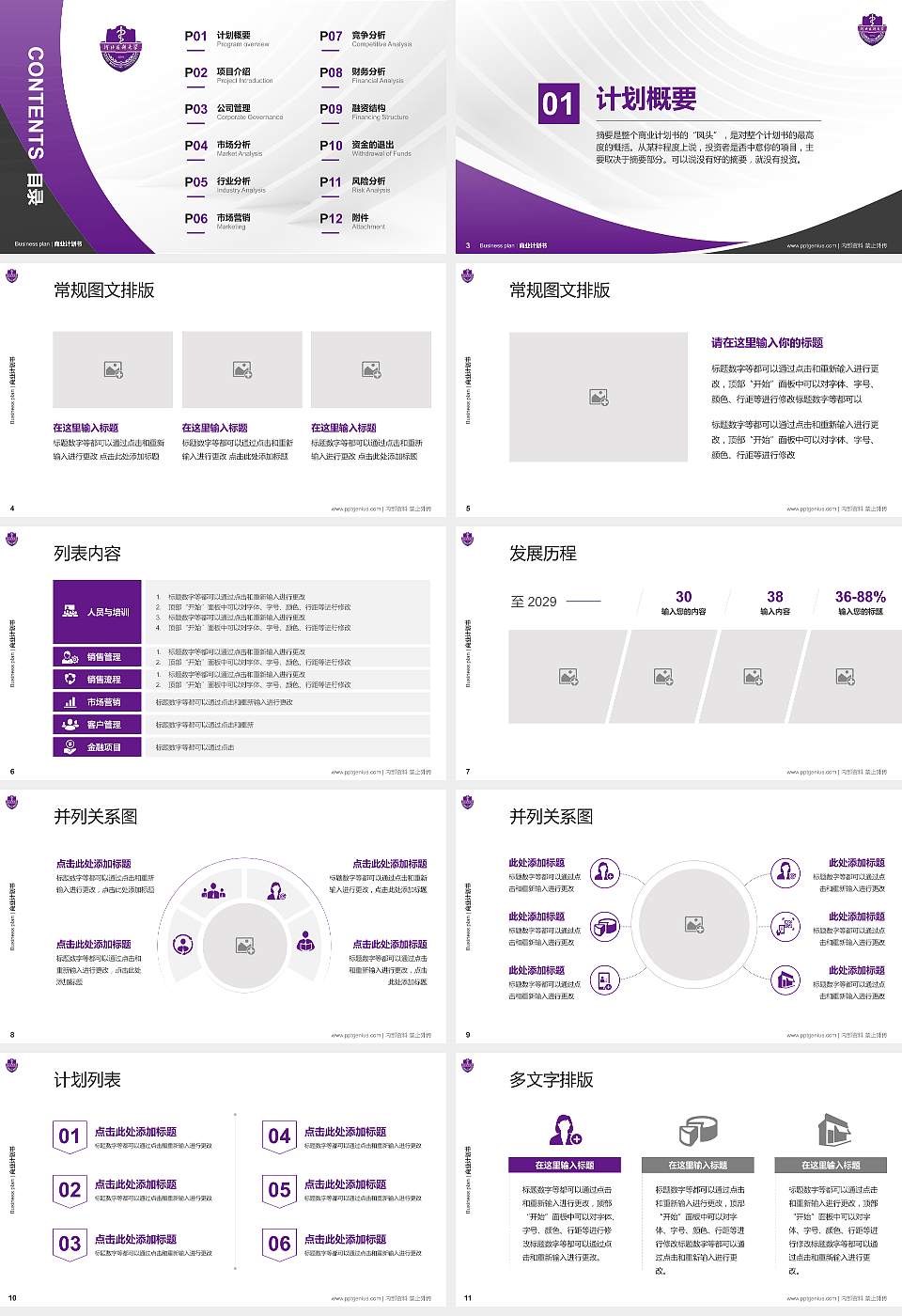 河北医科大学专用全国大学生互联网+创新创业大赛计划书/路演/网评PPT模板16:9格式幻灯片预览图2