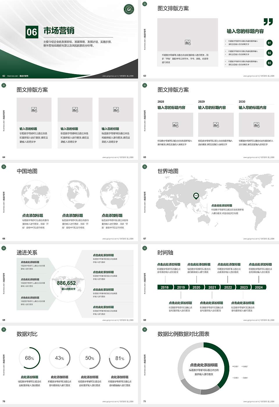 长春健康职业学院专用全国大学生互联网+创新创业大赛计划书/路演/网评PPT模板16:9格式幻灯片预览图8