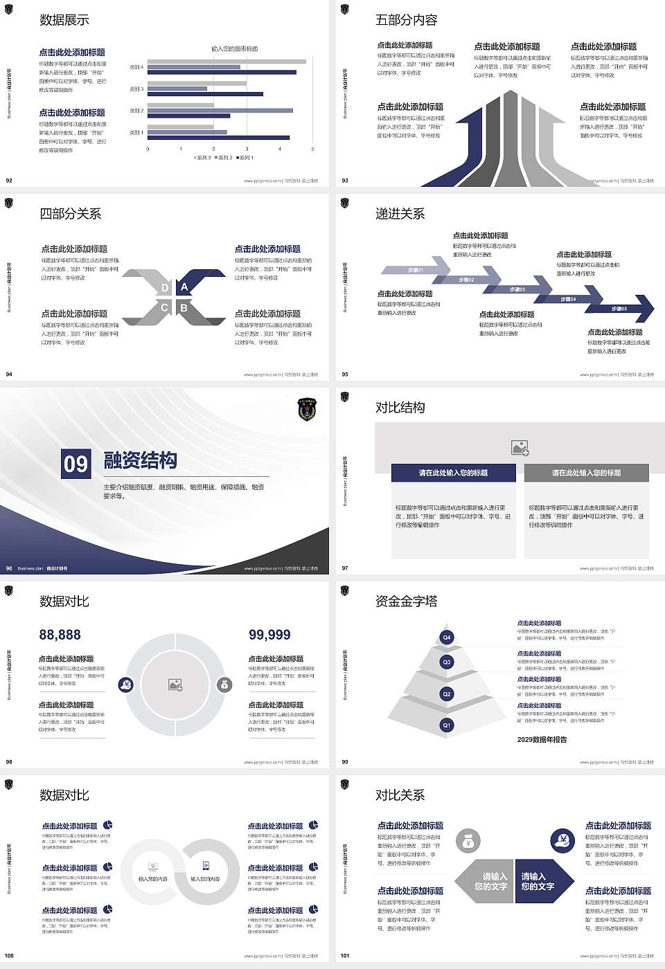 海军勤务学院专用全国大学生互联网+创新创业大赛计划书/路演/网评PPT模板16:9格式幻灯片预览图11