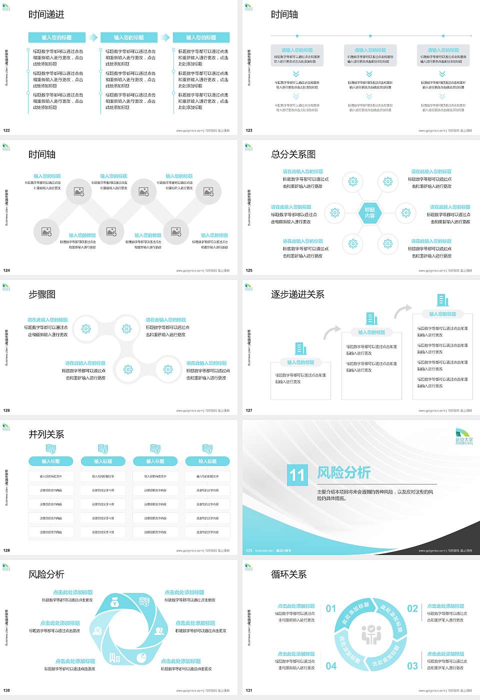 延安大学西安创新学院专用全国大学生互联网+创新创业大赛计划书/路演/网评PPT模板16:9格式幻灯片预览图14
