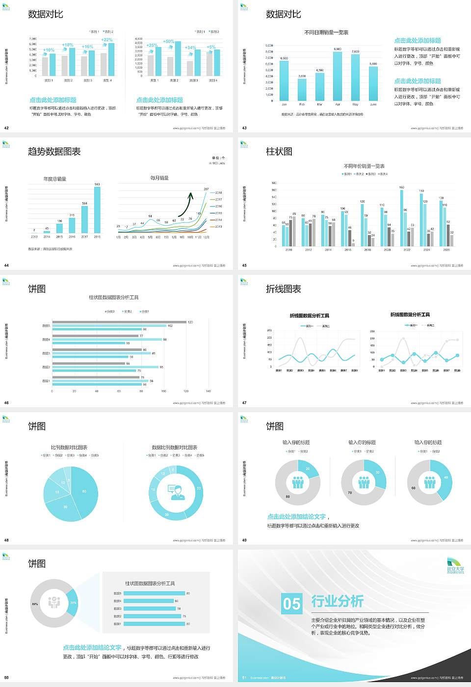 延安大学西安创新学院专用全国大学生互联网+创新创业大赛计划书/路演/网评PPT模板16:9格式幻灯片预览图6