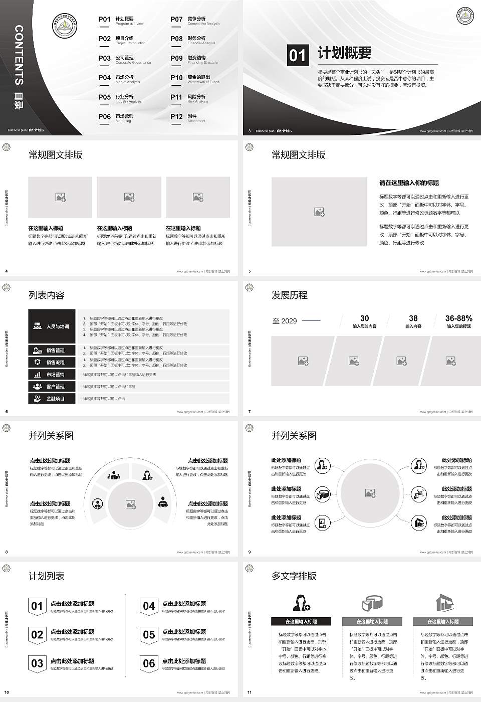 湖南科技工业职业技术学院专用全国大学生互联网+创新创业大赛计划书/路演/网评PPT模板16:9格式幻灯片预览图2
