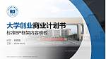 邢台应用技术职业学院专用全国大学生互联网+创新创业大赛计划书/路演/网评PPT模板_幻灯片封面预览图