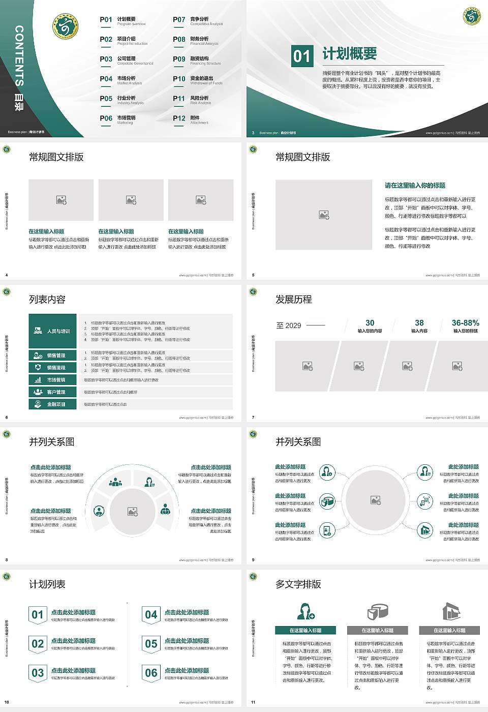 洛阳文化旅游职业学院专用全国大学生互联网+创新创业大赛计划书/路演/网评PPT模板16:9格式幻灯片预览图2